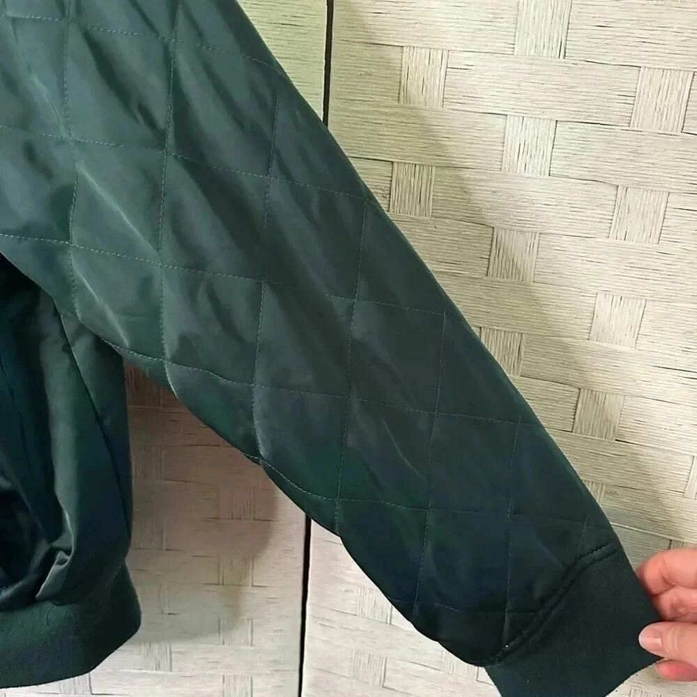 Torrid womens Bomber Jacket Green zip up front pockets puffy Cozycore plus size - Picture 3 of 8